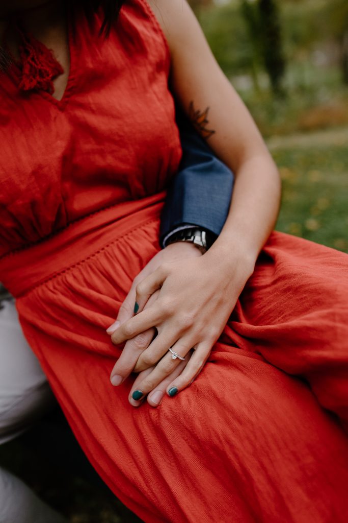 man and woman holding hands